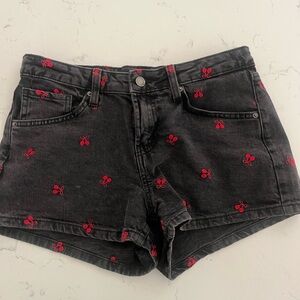 Cherry Jean Shorts